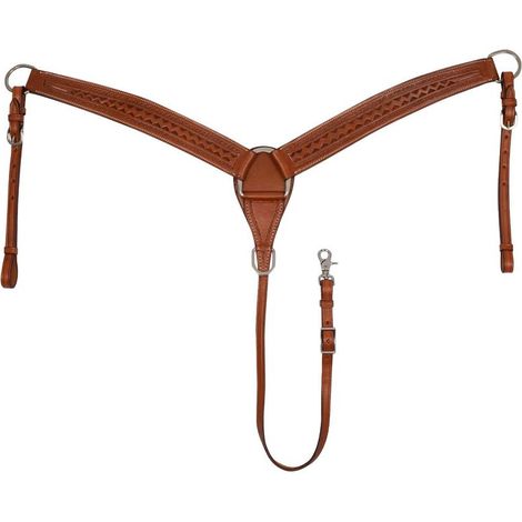 Unica, Marrone Chestnut: Pettorale western border stamp