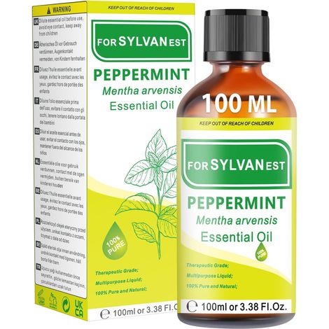 Huile essentielle de menthe poivrée - 100 ml - Utilisation polyvalente - Convient pour le massage, les soins des cheveux et des ongles ainsi que comme additif de bain pour des moments de (1/5)