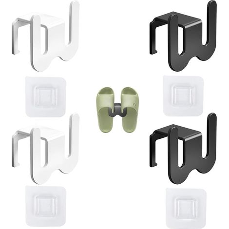 Étagère à Chaussures Murale Lot de 4 - Rangement Invisible pour Porte (1/5)