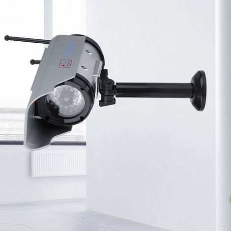 Caméra factice/réglable à énergie solaire pour la surveillance intérieure et extérieure