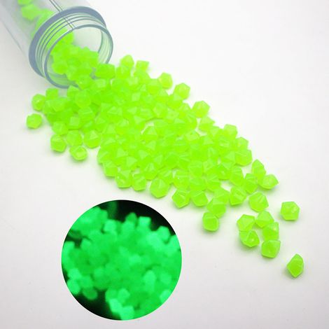 Pierres Décoratives Luminescentes - Forme De Diamant - Pour Aquarium Jardin Paysage Intérieur - 100 Pièces (1/4)