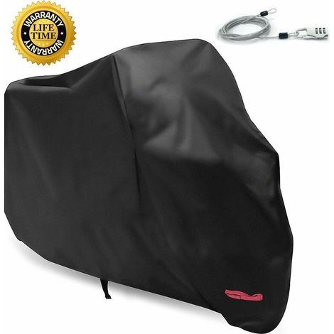 Housses de moto Garage moto, bâche moto, garage pliable moto, bâche moto bâche, housse de protection scooter extérieur et intérieur pour Harley-Davidson, Honda, Suzuki (noir, XL (245x105x125 cm))