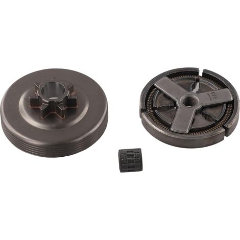 Kit tambor de embrague para motosierra china 45CC / 52CC / 58CC - Compatible con los modelos 4500, 5200 y 5800 - Con embrague, tambor y rodamiento de agujas -