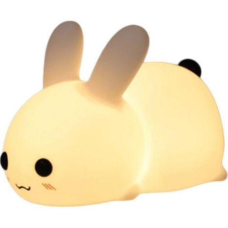 Veilleuse LED pour enfants, 7 couleurs, lampe de chevet bébé en silicone, rechargeable et portable (1/5)