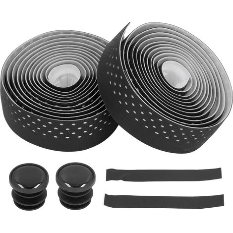 2x Rubans Guidon Vélo Noir, Antidérapant, Confort (1/5)