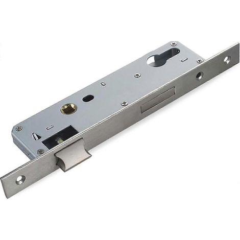Serrure à mortaiser 85/20 mm, DIN droite et gauche pour cylindre profilé et porte à cadre tubulaire avec vis/serrure à cadre tubulaire, serrure universelle pour porte intérieure (1/5)