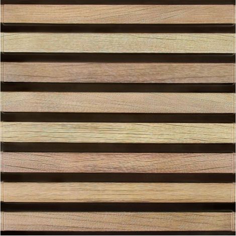 Panneaux Muraux 3D Adhesif, Grain de Bois Foncé, 10 Pièces, 30x30 cm, Fausse Bois Murale PVC, 3D Autocollants Muraux Imitation Bois, imperméable (1/5)