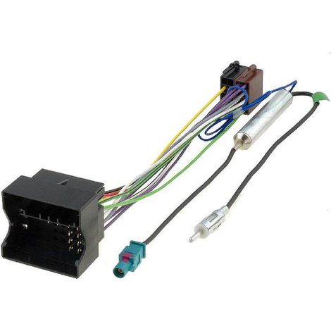 Adnauto – Fiche ISO autoradio 36ASG5D pour Citroen C2 C3 C4 C5 Peugeot ap03 – Adaptateur antenne – Raccordement sans modification câblage