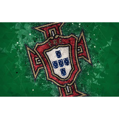 Papier peint panoramique Foot / Football - FPF Portugal - 130 cm x 81 cm (1/2)