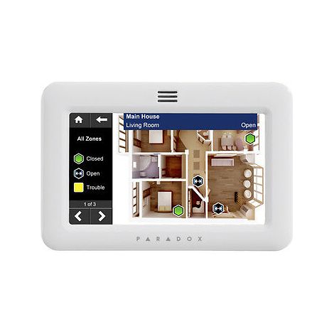 Paradox tastiera touch screen bianca filare EVO192 MG5050 - TM50W PXDTM50W
