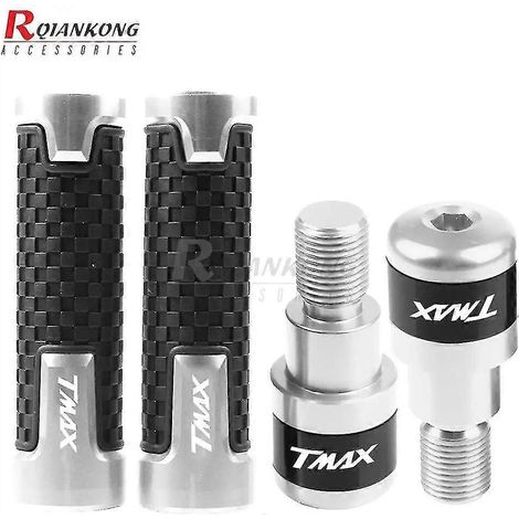 Motorrad-Brems- und Kupplungshebel, Lenkergriffe, Lenkerenden für Yamaha TMAX500 T-MAX 500 2001 2002 2003 2004 2005 2006 2007 – Silber