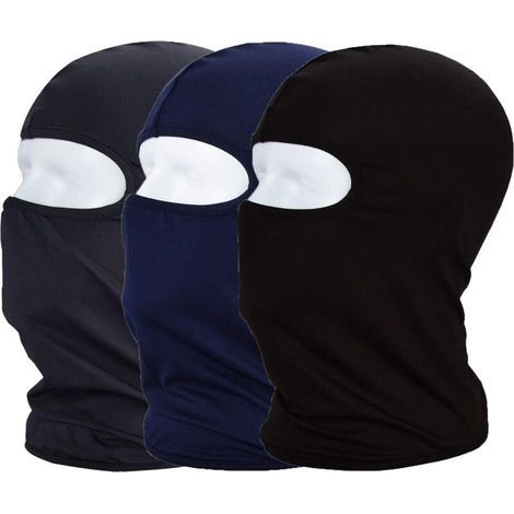 Set of 3 summer balaclavas made of thin, breathable, elastic fabric for cycling and outdoor sports - UV and dust protection
