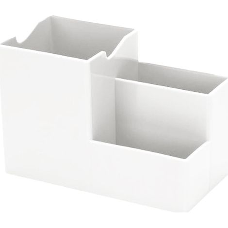Rack De Rangement Pour Bureau - 10 x 15 x 7,5 cm - Structure Métallique Avec Tiroir Coulissant - Blanc - 1 Pièce (1/5)