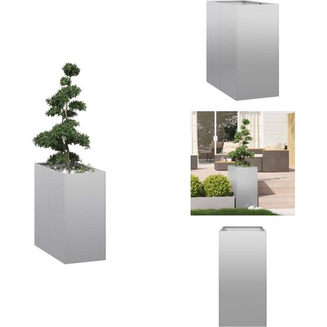 Pflanzgefäß 40x80x80 cm Stahl verzinkt - Pflanzkübel - Pflanzgefäß - Pflanzschale - Hochbeet (1/5)