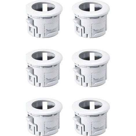 Supports de montage de capteurs de stationnement pour pare-chocs de voiture, adaptés aux 4Runner, Tacoma, ES350 et HS250H, 89348-33010, paquet de 6, blanc.