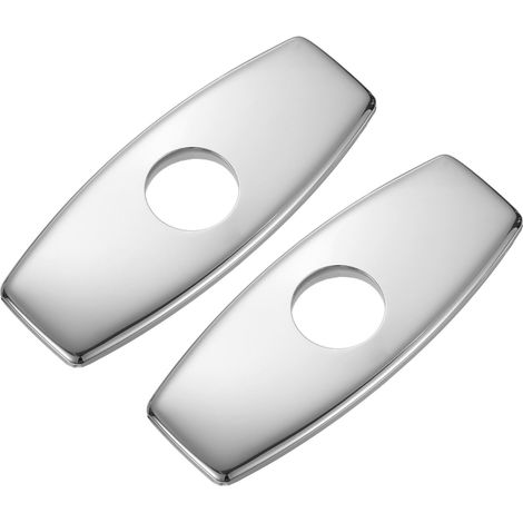2Pcs Plaque de Recouvrement de Trou de 6 Pouces Argent Rond (1/5)