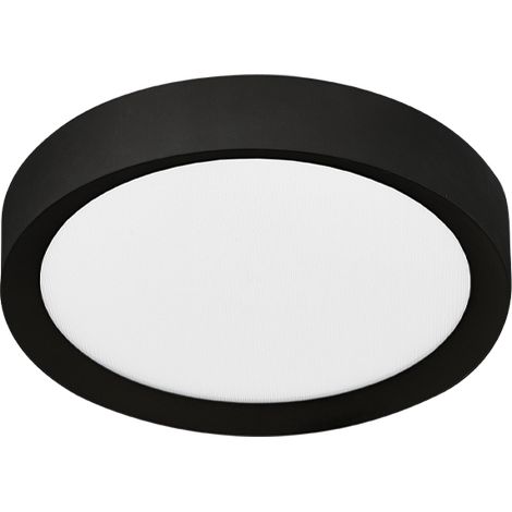 PLATE – Plafonnier LED 15W IP54 CRI90, Interrupteur CCT 2700-3000-4000K, Structure en Aluminium Noir - Rossini Illuminazione (1/5)