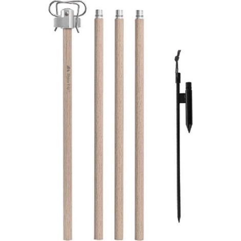 Support de lanterne pliable portable en alliage d'aluminium pour le camping, les pique-niques, la pêche et les barbecues. (1/5)