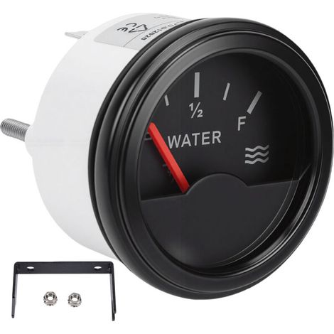 Pointeur jauge de niveau d'eau 52mm, trou de montage universel 9-32V 0-190Ω pour bateaux marins, camions, camping-car, groupes électrogènes, bus (1/5)