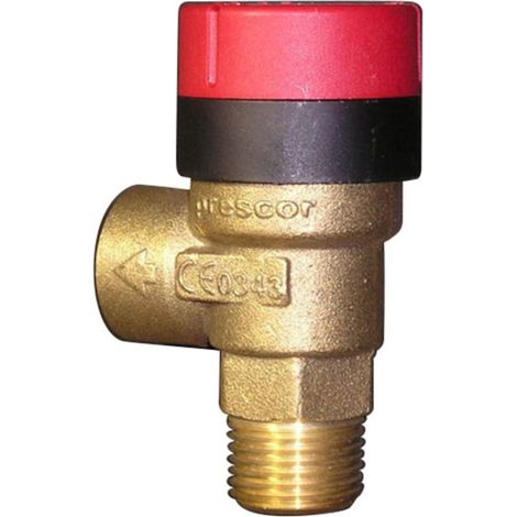 Soupape chauffage central MF 15x21 équerre – Pression max 3 bars – Compatible chaudières Frisquet avant 2000 – Réf F3AA40048 (1/4)