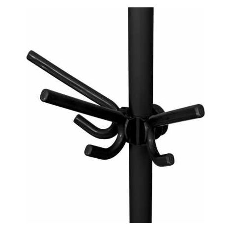 Wenko Gancio Triplo Herkules, Set 2 Pezzi, Gancio Appendiabiti per Sistema telescopico, in plastica Stabile, 3 appendini per Cappotti, Sciarpe o Giacche, (L x A x P): 29 x 12,5 x 15 cm, Nero (1/5)