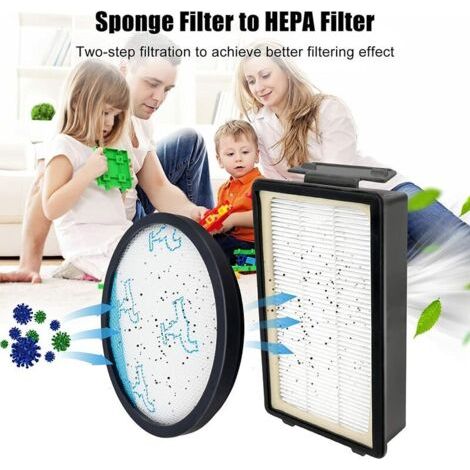 Lot de 4 filtres Hepa pour aspirateur Compact Power XXL RO4825EA RO4871EA RO4855EA RO4881EA Remplace le modèle ZR780000 (1/3)