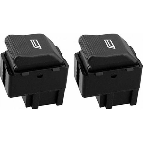 Interrupteur de lève-vitre électrique de 2 pièces avec bouton latéral simple OEM 6X0 959 855B 6X0959855B pour VW Lupo Polo (1/4)