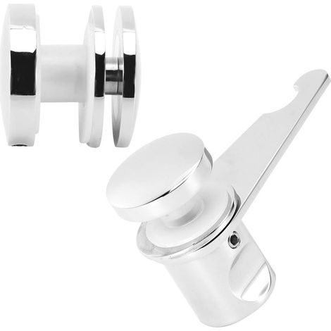 Verrou de porte de salle de bain en verre, verrou de porte de douche en verre (1/5)