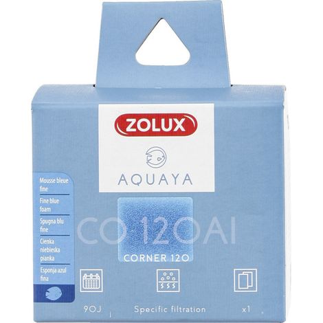 Filtre pour pompe corner 120, filtre CO 120 Al mousse bleue fine x1. pour aquarium. - zolux
