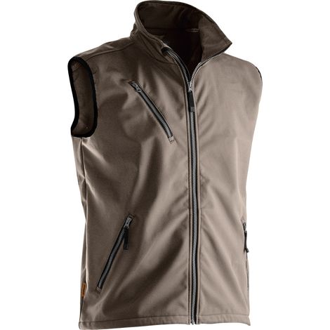 Gilet softshell JOBMAN 7502, kaki, Taille XXL