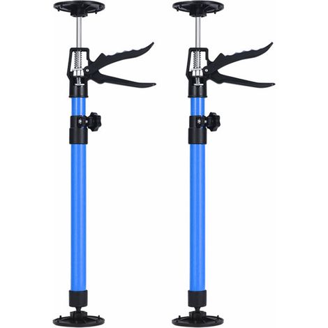 Poteau de support réglable, 2 vérins pour armoire permettant une installation en hauteur de 11 à 81 à 23,23 pouces, outil de troisième main, capacité de 88,17 lb, poteaux télescopiques (1/5)