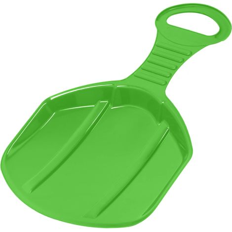 KOTARBAU® Luge - Plastique - 53x34x3,5 cm - Vert - Luge à Neige - Sled - Traineau a Neige Enfant et Adulte - Traineau Léger et Résistant - Poignée Ergonomique (1/5)