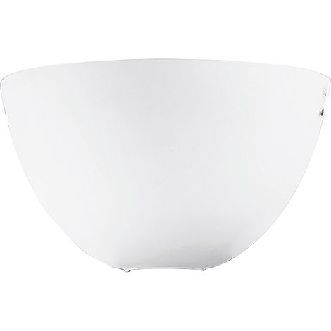 Applique da parete serie Kawa 36cm - Lampada in vetro bianco satinato e metallo con attacco E27 per LED - RossiNi Group (1/3)