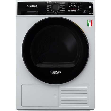 Sangiorgio, Asciugatrice a Pompa di Calore, 9 Kg, Libera Installazione, Classe A+++