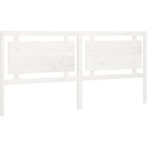 Maison Exclusive - Kopfteil Weiß 205,5x4x100 cm Massivholz Kiefer