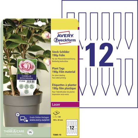 Avery T3005-10 accessoire de plantation Étiquette de plante (1/2)