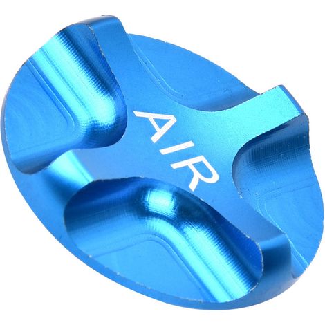 Fourche de suspension de vélo en alliage d'aluminium, cache-valve étanche, accessoire de vélo (bleu) (1/5)