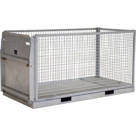 Bauer Südlohn Palette de transport de matériaux MTP 2000, galvanisée à chaud (1/5)