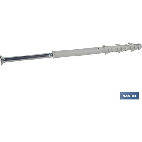 Pack 50 unidades taco largo de golpe con tornillo Torx Ø10 x 140 mm (1/4)