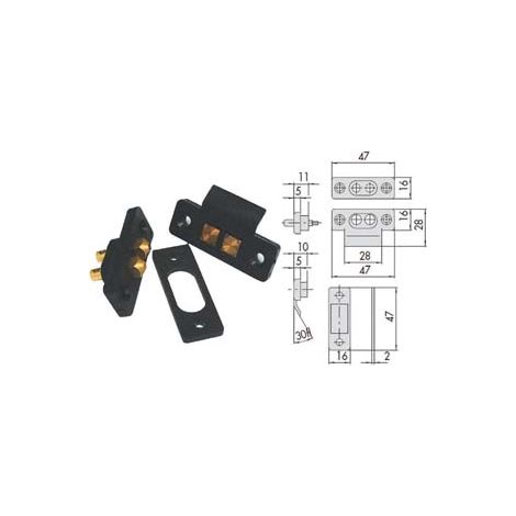 COPPIA CONTATTI ELETTRICI A PRESSIONE 06510- - (06510000) - 6 pezzi CISA
