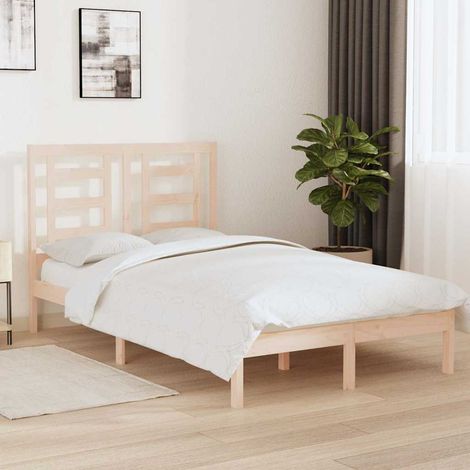 vidaXL Bed Frame without Mattress 120x200 cm Solid Wood Pine (1/5)