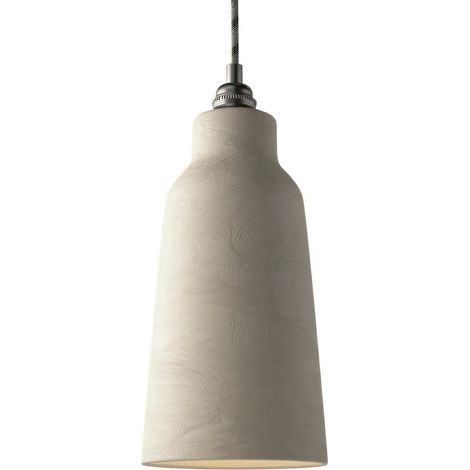 creative cables - Paralume Bottiglia in ceramica, collezione Materia - Made in Italy