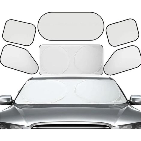 Pare Soleil Voiture Brise Avant Yeux D'Anime Lorgnant Drôles (1/3)