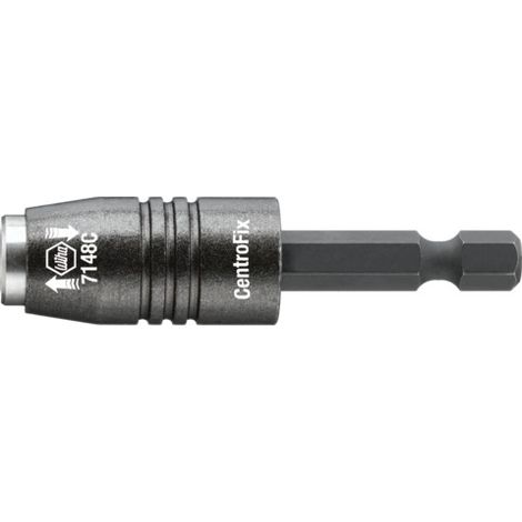 Wiha Porte-embout CentroFix verrouillable mécaniquement 1/4" dans un coffret 60 mm (32477)