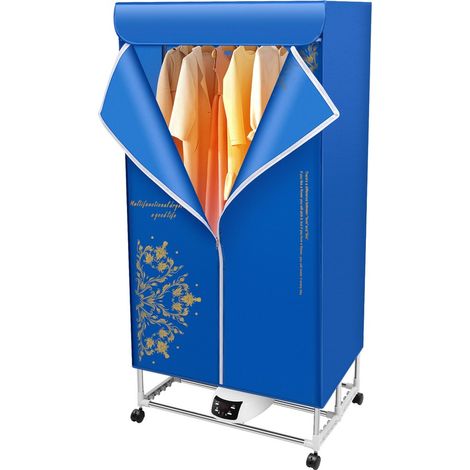 Séchoir à linge électrique Armoire portable Séchoir à air chaud Pliable (1/5)