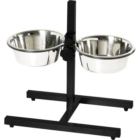 Nobby® Hunde Napfständer DINER BAR S verstellbar inkl. 2 Näpfen Ø 21 cm mit 1,5 Liter Inhalt