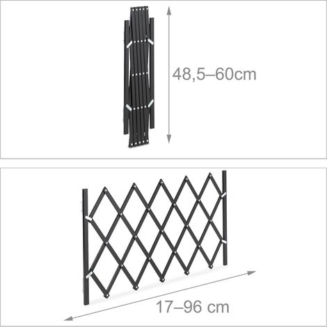 Barrera extensible de seguridad para perros dimensiones ajustables 75 x 30 x 5 cm acabado mate en bambú natural 130013081 (1/5)