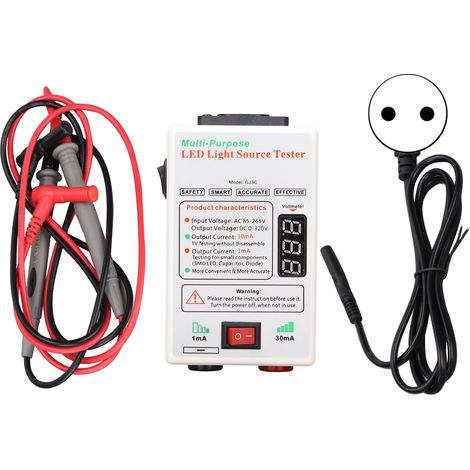 Testeur LED Universel pour Réparation Écrans LCD TV, Source Lumineuse 100‑240V Prise EU (1/5)