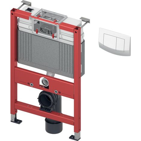 Tece base WC-Set mit Uni-Spülkasten inklusive Ambia WC-Betätigungsplatte Bauhöhe 820mm, Weiß (1/3)