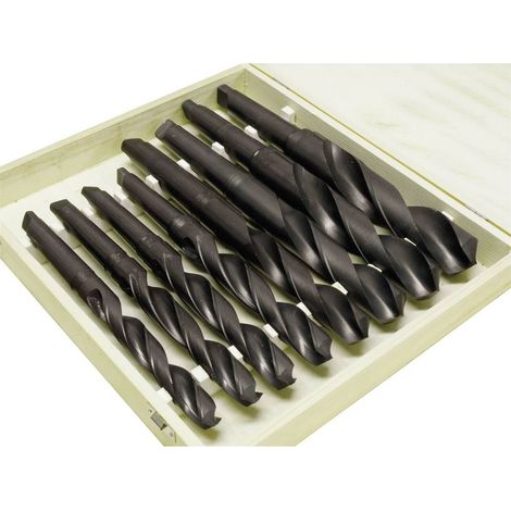 Set of 8 morse cone bits hss x metal 24 - 44 cm Holzmann spsmk34